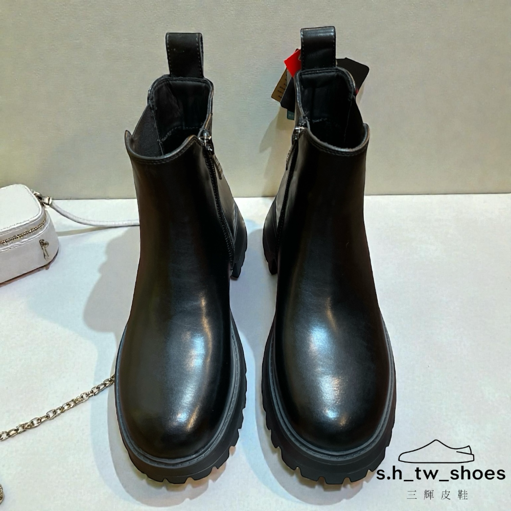 三輝皮鞋SNAIL蝸牛 真皮女靴 切爾西靴 牛皮靴 短靴 中筒靴 圓頭超輕量寬楦低跟靴 中跟靴粗跟增高厚底機車靴馬丁靴-細節圖5