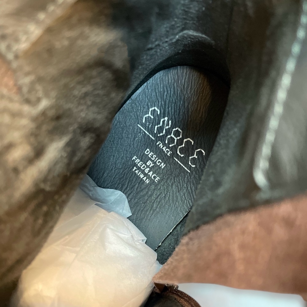 三輝皮鞋fnace抓皺羊皮短靴 真皮女靴 騎士靴 機車靴 中筒靴 短靴 馬丁靴 英倫風圓頭低跟復古皮帶釦雙扣帥氣顯瘦女靴-細節圖10