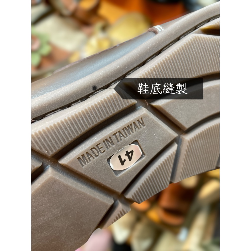 三輝皮鞋MIT台灣製 真皮帆船鞋 牛皮休閒鞋 免綁帶鞋 真皮男鞋 雷根鞋 開車鞋 懶人鞋 鞋底縫製手工鞋 大尺碼男鞋-細節圖7