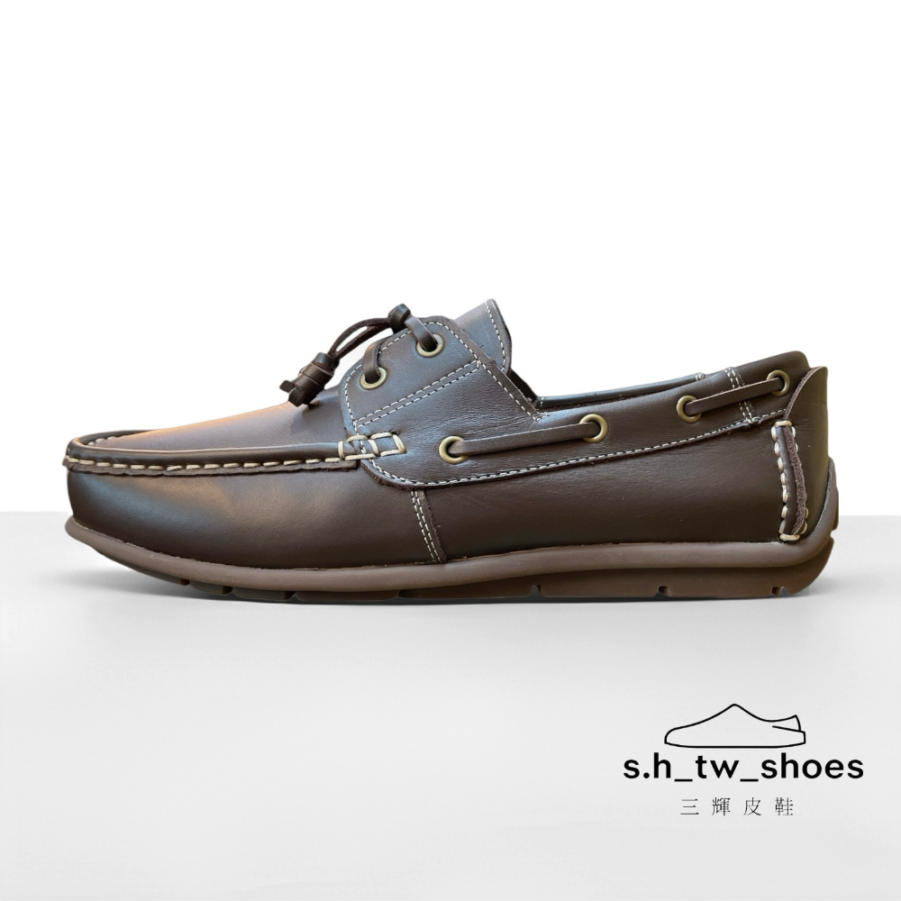 三輝皮鞋MIT台灣製 真皮帆船鞋 牛皮休閒鞋 免綁帶鞋 真皮男鞋 雷根鞋 開車鞋 懶人鞋 鞋底縫製手工鞋 大尺碼男鞋-規格圖11