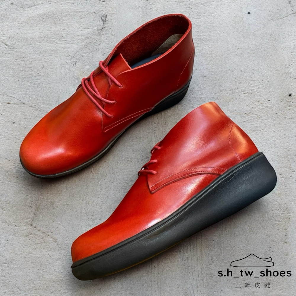 三輝皮鞋babala台灣製 MIT真皮女靴 短靴 牛皮靴踝靴高筒皮鞋馬丁靴平底靴厚底靴高筒靴三孔靴厚底鞋增高鞋小尺碼女鞋-細節圖10