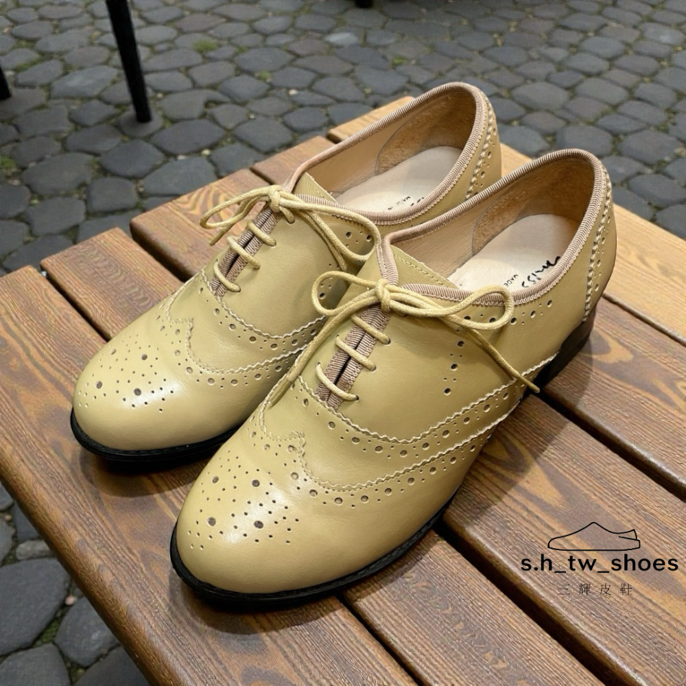 三輝皮鞋台灣製真皮牛津鞋 跟鞋 綁帶皮鞋 德比鞋 踝靴 MIT 手工鞋 女靴 足弓支撐圓頭女皮鞋 雕花牛津鞋女 零碼-細節圖2
