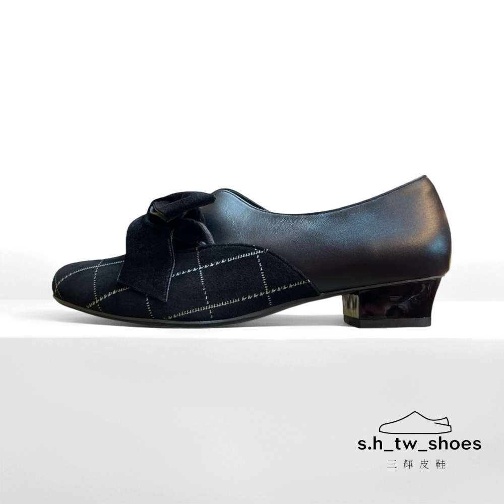 三輝皮鞋台灣製真皮跟鞋 羊皮鞋 低跟鞋 真皮包鞋 尖頭鞋 真皮高跟鞋 踝靴 懶人鞋 平底鞋 MIT 軟皮蝴蝶結V口娃娃鞋-規格圖11