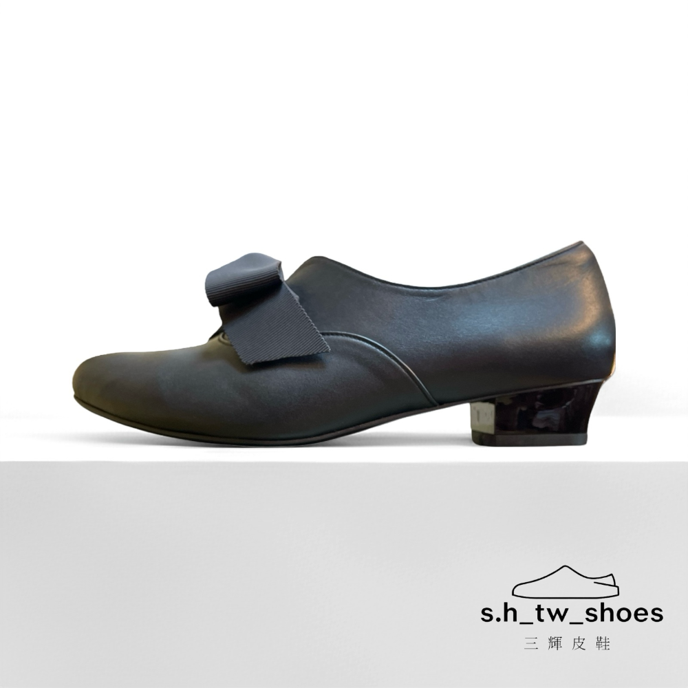 三輝皮鞋台灣製真皮跟鞋 羊皮鞋 低跟鞋 真皮包鞋 尖頭鞋 真皮高跟鞋 踝靴 懶人鞋 平底鞋 MIT 軟皮蝴蝶結V口娃娃鞋-規格圖11