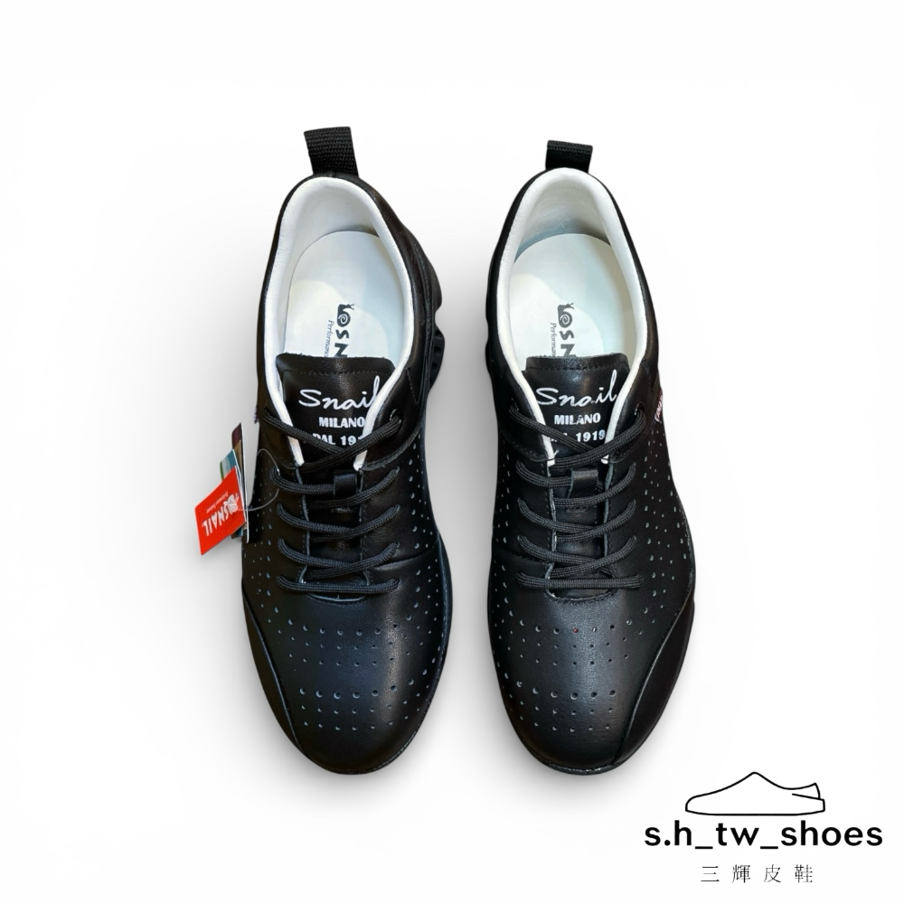 三輝皮鞋蝸牛SNAIL真皮休閒鞋 真皮運動鞋 牛皮休閒鞋 牛皮運動鞋 健步鞋 慢跑鞋 健走鞋 運動鞋女 寬楦綁帶羊皮女鞋-細節圖6