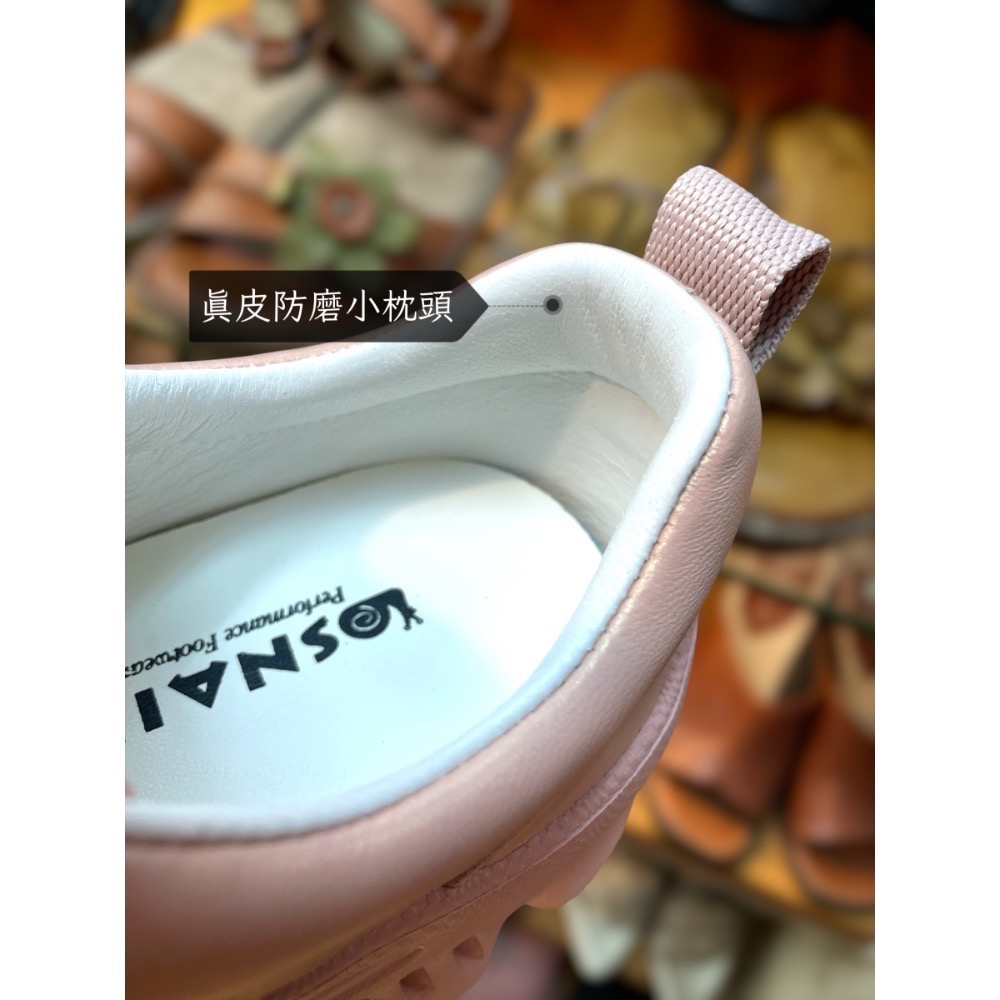 三輝皮鞋蝸牛SNAIL真皮休閒鞋 真皮運動鞋 牛皮休閒鞋 牛皮運動鞋 健步鞋 慢跑鞋 健走鞋 運動鞋女 寬楦綁帶羊皮女鞋-細節圖9