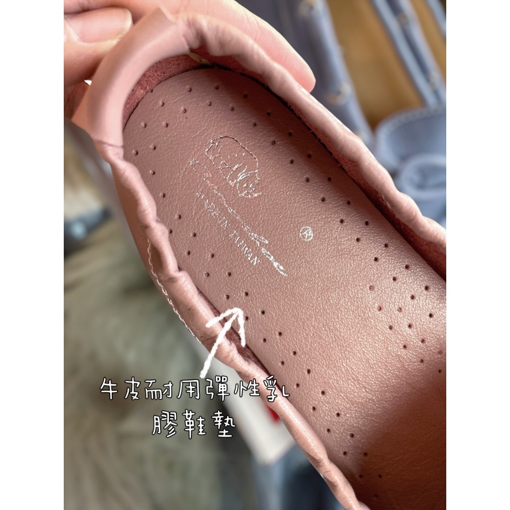 三輝皮鞋台灣製真皮豆豆鞋 莫卡辛 帆船鞋 平底鞋 休閒鞋女 牛皮休閒鞋 MIT 牛皮鞋底縫製蝴蝶結軟皮軟底淑女鞋 通勤鞋-細節圖6