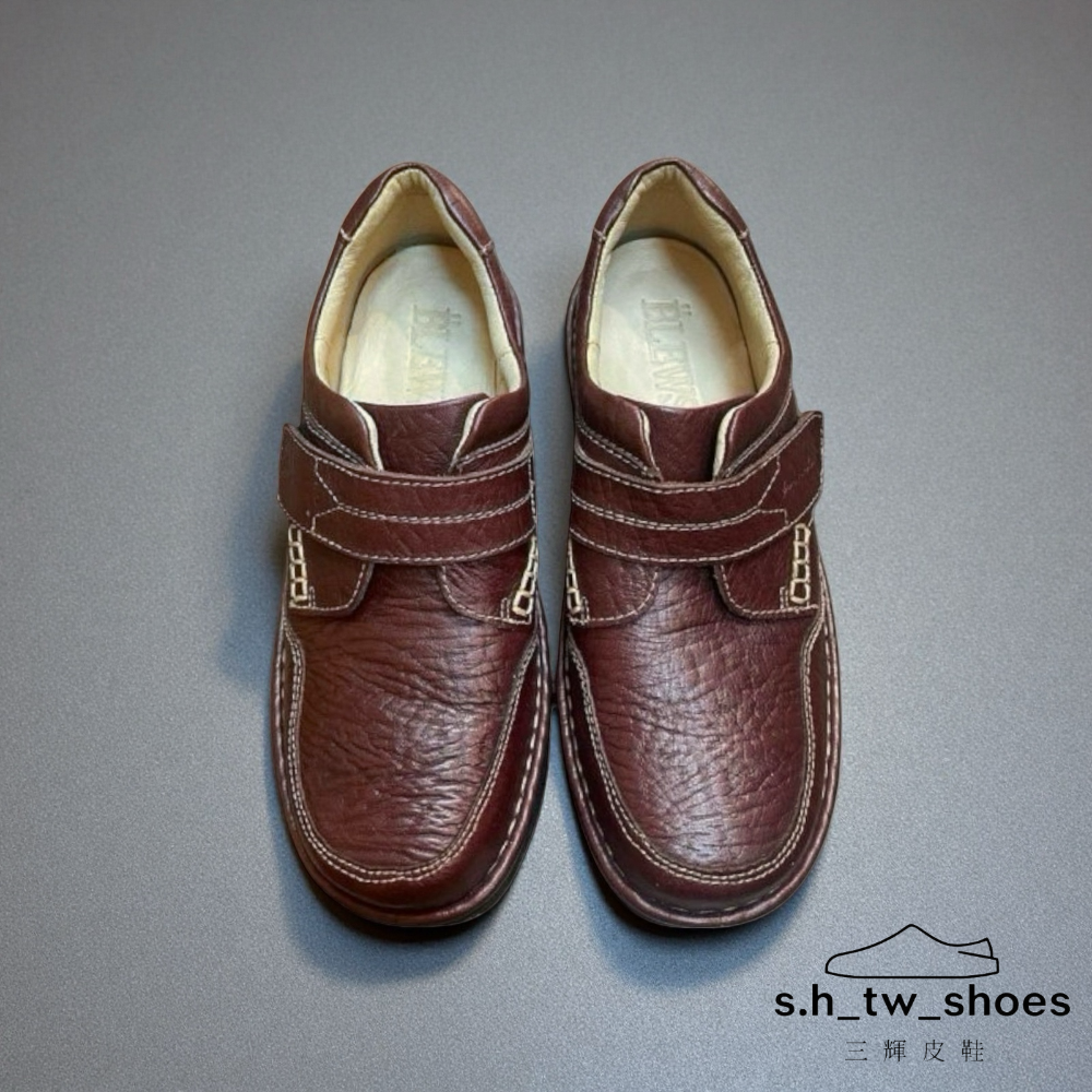 三輝皮鞋台灣製 固特異 真皮休閒鞋 氣墊休閒鞋 牛皮輕量化鞋底縫製雙氣墊皮鞋 MIT 手工鞋 休旅鞋老師傅旅遊工作鞋-細節圖3