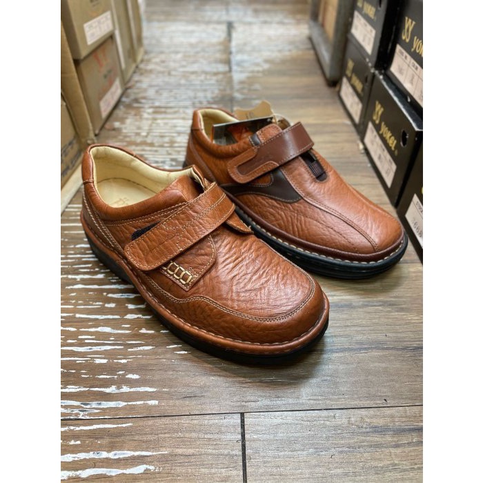 三輝皮鞋台灣製 固特異 真皮休閒鞋 氣墊休閒鞋 牛皮輕量化鞋底縫製雙氣墊皮鞋 MIT 手工鞋 休旅鞋老師傅旅遊工作鞋-細節圖5