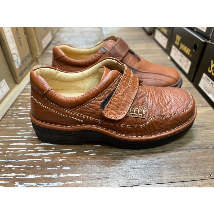 三輝皮鞋台灣製 固特異 真皮休閒鞋 氣墊休閒鞋 牛皮輕量化鞋底縫製雙氣墊皮鞋 MIT 手工鞋 休旅鞋老師傅旅遊工作鞋-細節圖7