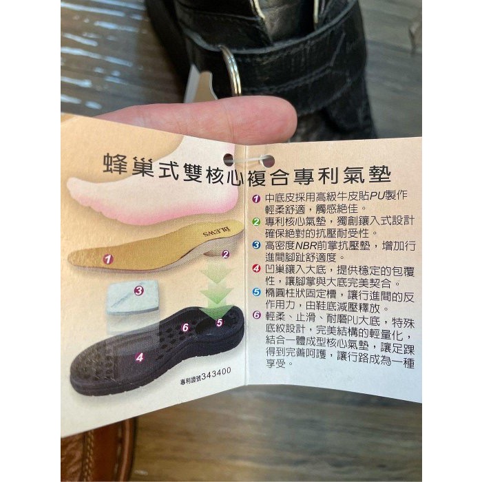 三輝皮鞋台灣製 固特異 真皮休閒鞋 氣墊休閒鞋 牛皮輕量化鞋底縫製雙氣墊皮鞋 MIT 手工鞋 休旅鞋老師傅旅遊工作鞋-細節圖8