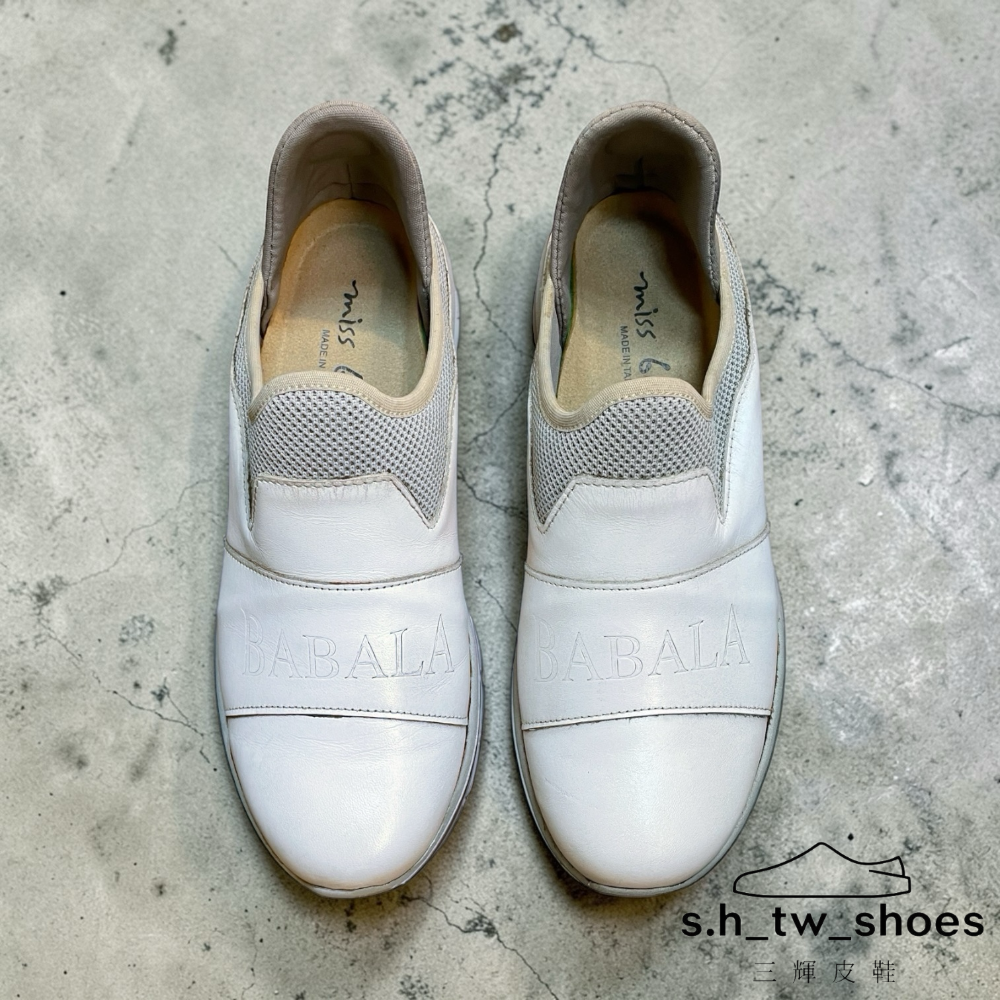 三輝皮鞋台灣製真皮休閒鞋 羊皮鞋 真皮女鞋 羊皮休閒鞋 MIT babala圓頭科技感泡綿布柔軟輕量鞋 輕便懶人休閒鞋女-細節圖4
