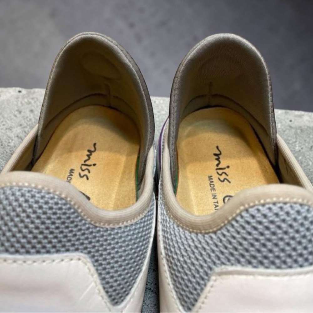 三輝皮鞋台灣製真皮休閒鞋 羊皮鞋 真皮女鞋 羊皮休閒鞋 MIT babala圓頭科技感泡綿布柔軟輕量鞋 輕便懶人休閒鞋女-細節圖9