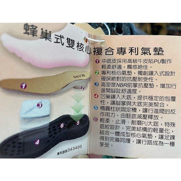 三輝皮鞋台灣製固特異 真皮休閒鞋 氣墊休閒鞋 牛皮休閒鞋 MIT 瘋馬皮輕量老師傅手工鞋底縫製雙氣墊皮鞋免綁帶旅遊工作鞋-細節圖9