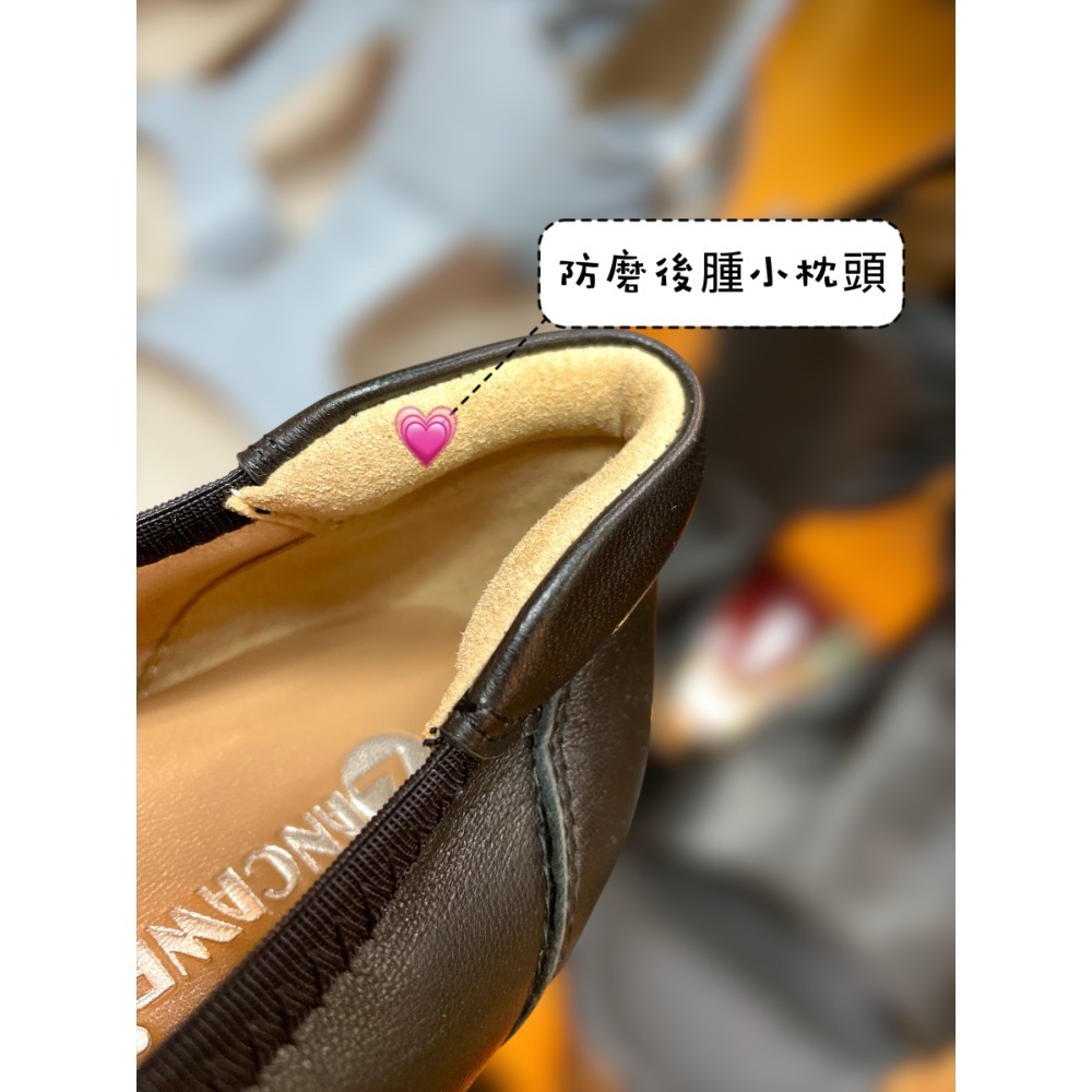 三輝皮鞋真皮高跟鞋 低跟鞋 羊皮高跟鞋 羊皮女鞋 真皮跟鞋 尖頭高跟鞋 粗跟鞋 韓國製柔軟羊皮足弓支撐尖頭方扣飾扣女跟鞋-細節圖8