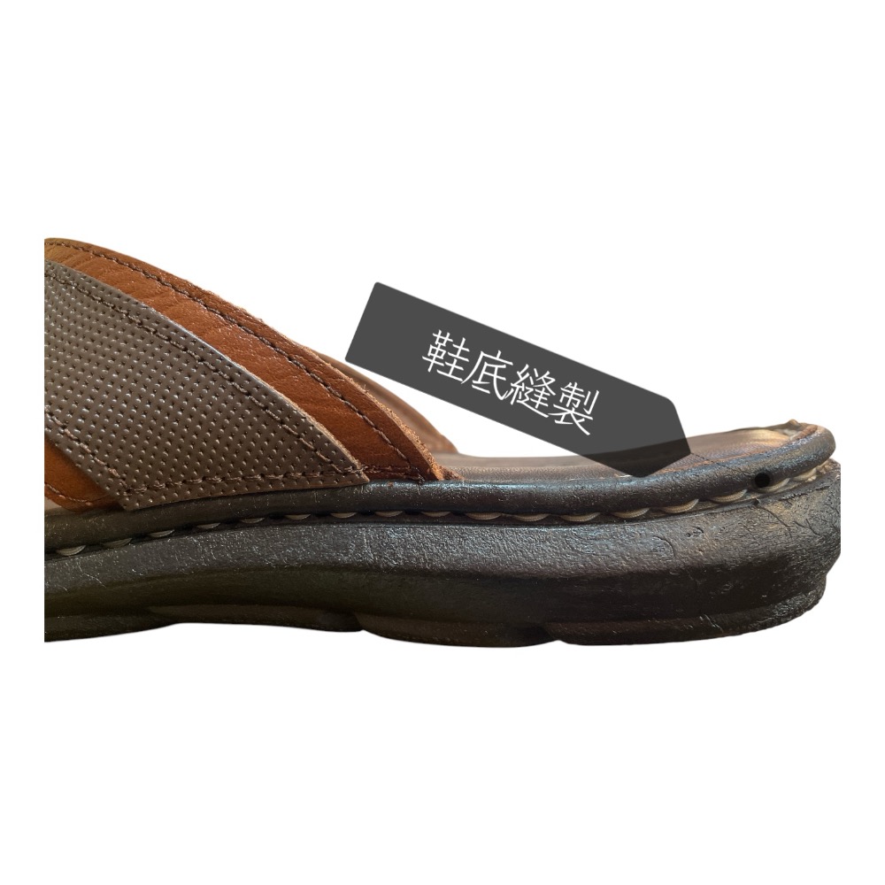 三輝皮鞋台灣製造 真皮拖鞋 牛皮拖鞋 氣墊拖鞋 mit拖鞋 男拖鞋 夾腳拖 夾腳拖鞋 拖鞋男 夾腳拖鞋男 耐磨防滑手工鞋-細節圖5