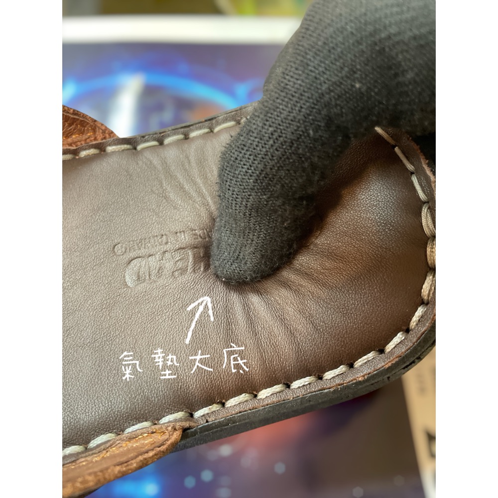三輝皮鞋台灣製造 真皮拖鞋 牛皮拖鞋 氣墊拖鞋 mit拖鞋 男拖鞋 夾腳拖 夾腳拖鞋 拖鞋男 夾腳拖鞋男 耐磨防滑手工鞋-細節圖6