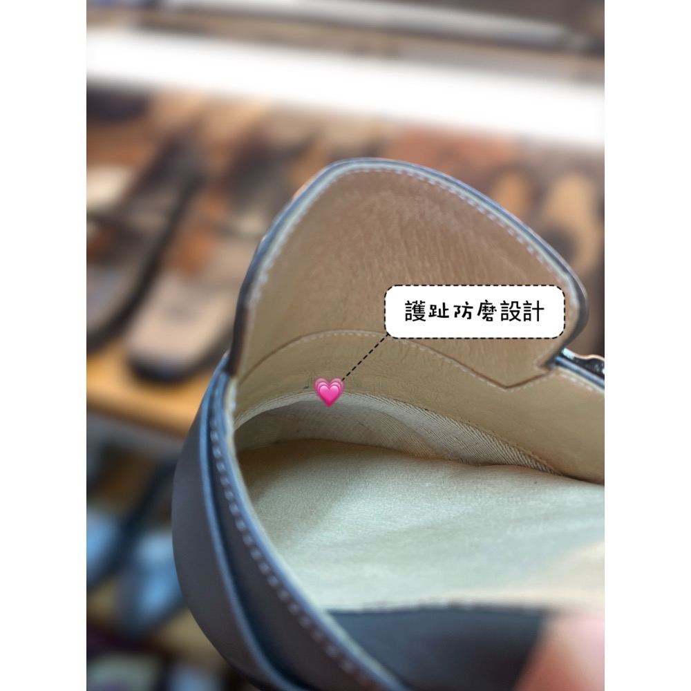 三輝皮鞋台灣製真皮高跟鞋 低跟鞋 羊皮跟鞋 平底鞋 尖頭高跟鞋 上班鞋 MIT 柔軟羊皮尖頭寬楦皮帶扣繞踝細帶粗跟女包鞋-細節圖8