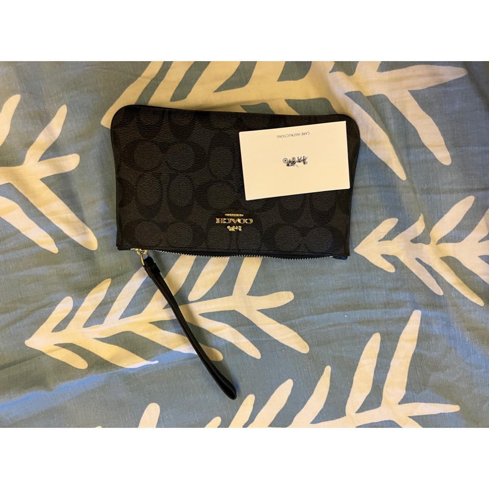 Coach單層大手拿包-細節圖2