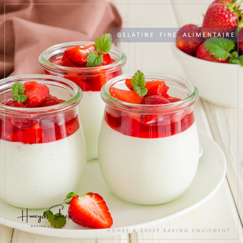 小羊尋蜜 德國超鑽 吉利丁 超讚吉利丁片 永詮 吉利丁片 果凍凝固材料 奶酪食材 果凍 Gelatine 即溶即用-細節圖4