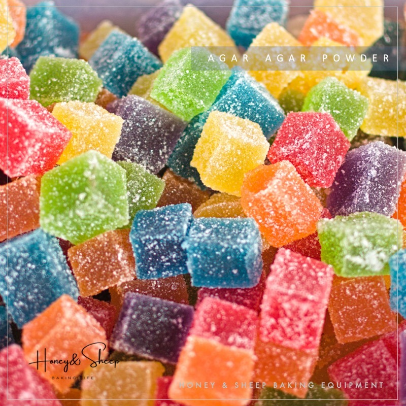 小羊尋蜜 寒天粉 洋菜膠 素食 德麥寒天911 50g分裝 寒天 食品原料 洋菜粉 膳食纖維 海藻膠凍粉 食品材料-細節圖3