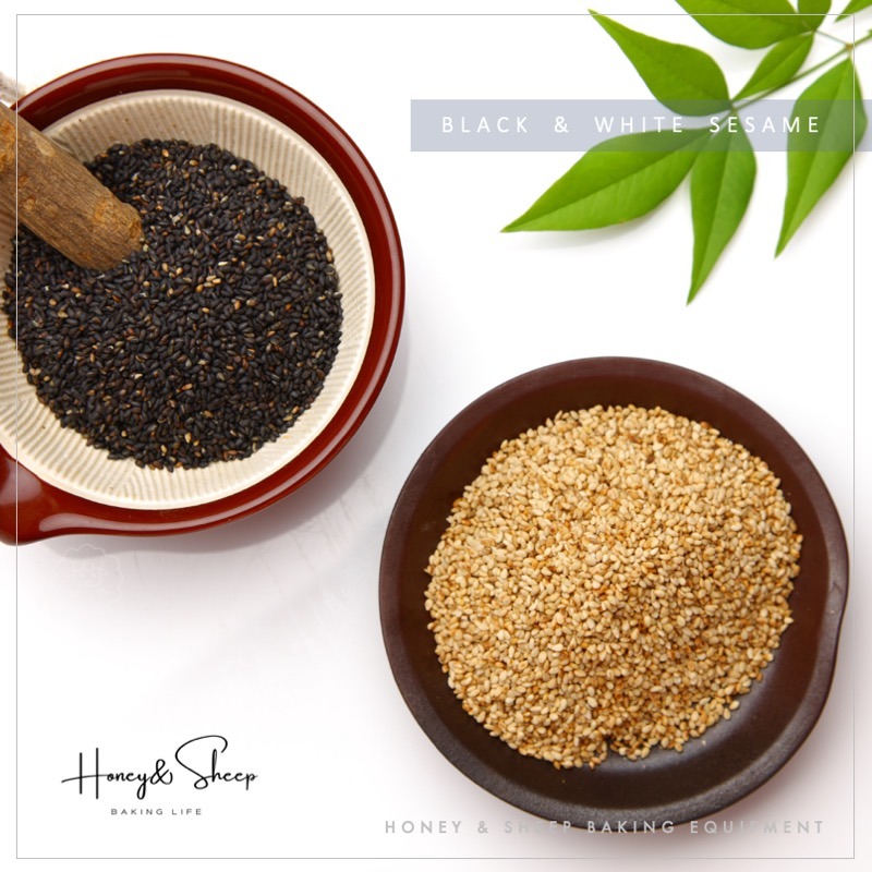 小羊尋蜜 黑芝麻 白芝麻 生芝麻 芝麻粒 雜糧 烘焙用堅果 烘焙用芝麻 烘焙食材 烘焙原料 芝麻粉 分裝 黑白芝麻-細節圖5