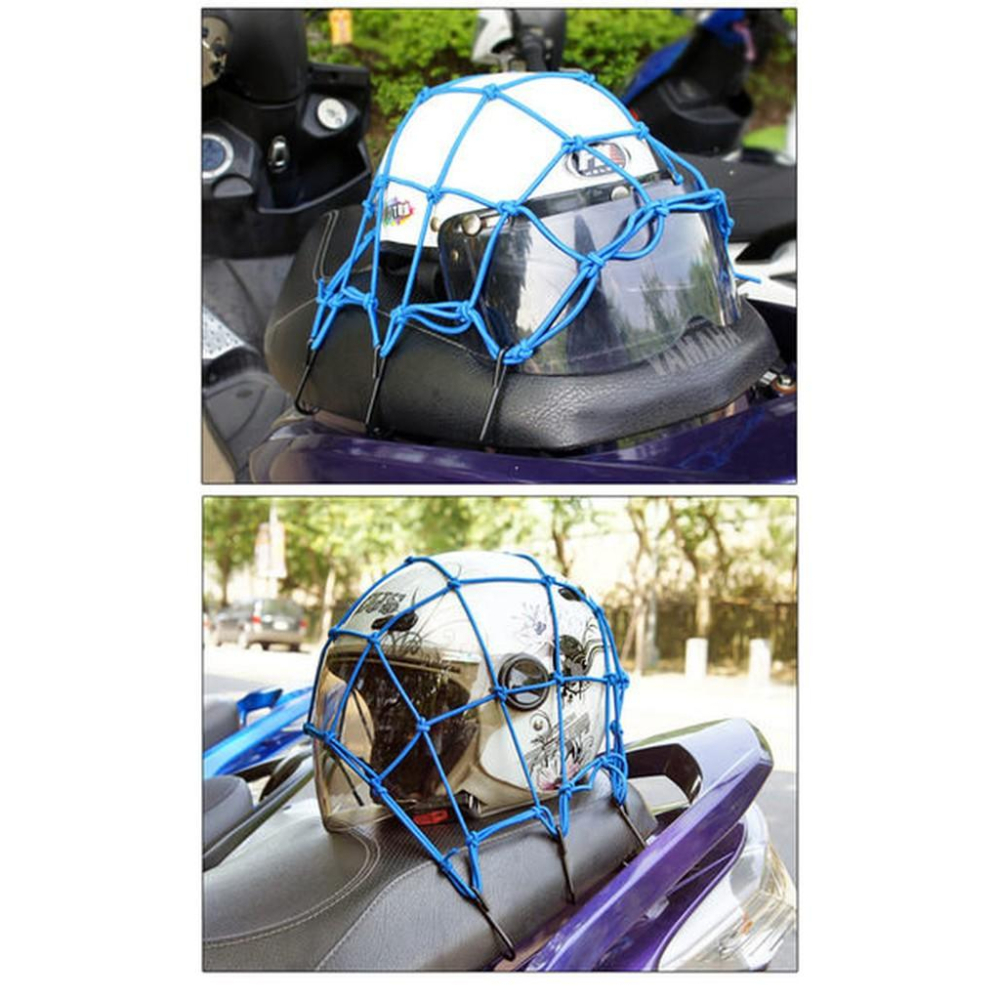 百貨通 【機車捆物鬆緊帶】機車網袋 自行車網袋 固定網袋 6勾鬆緊帶 繩子 網子-細節圖2