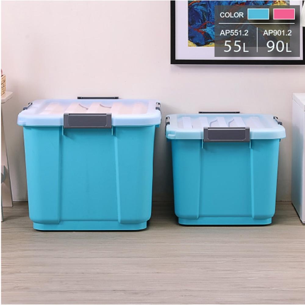 百貨通 阿波羅滑輪整理箱90L-兩色可選-細節圖2