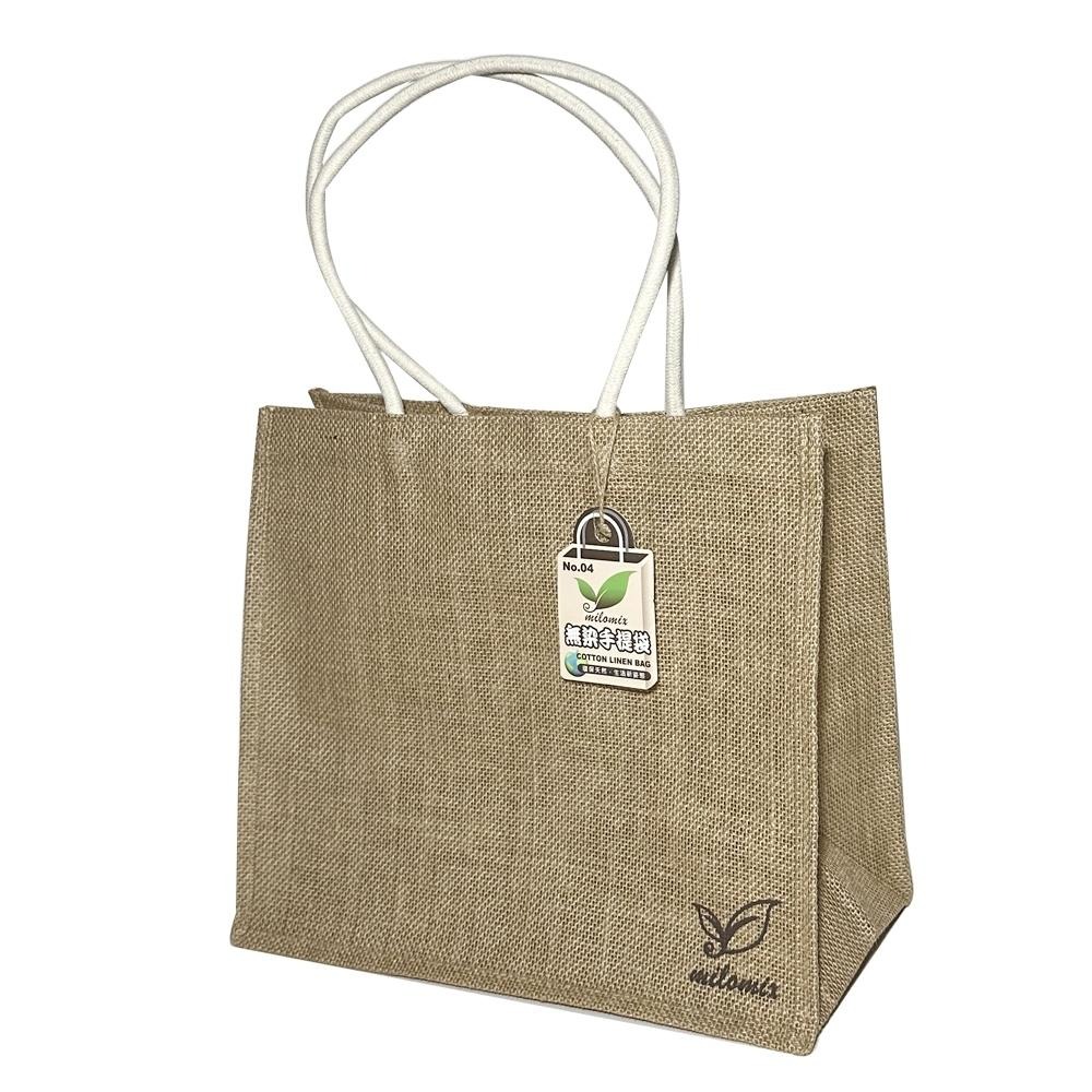 百貨通無染手提麻布袋 /提袋/收納袋(1入)-四款大小可選-細節圖3