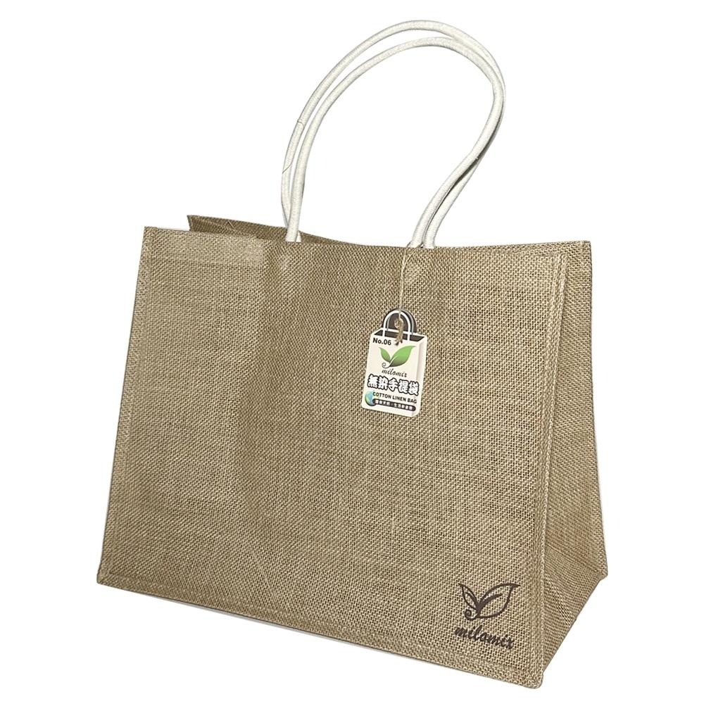 百貨通無染手提麻布袋 /提袋/收納袋(1入)-四款大小可選-細節圖4