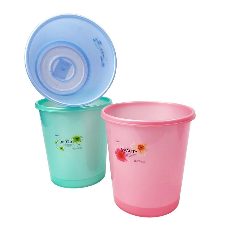 百貨通 小珠光花語垃圾桶-4.8L(三色可選)-細節圖2