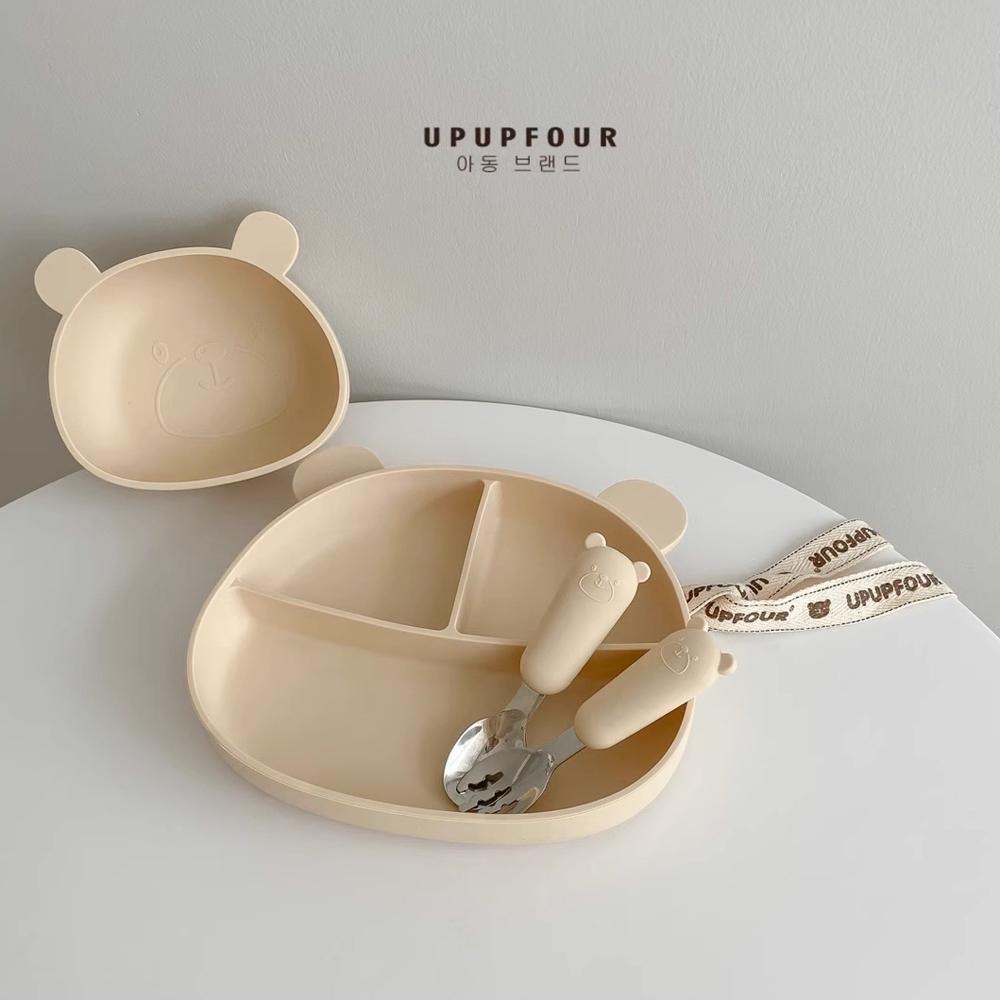 百貨通 雅致兒童矽膠餐具4件組-細節圖2