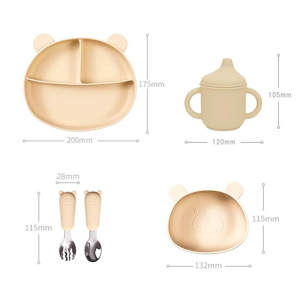 百貨通 雅致兒童矽膠餐具4件組-細節圖9