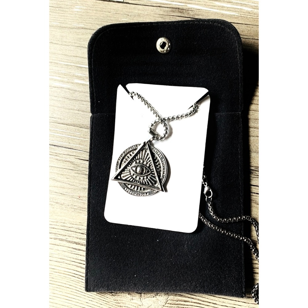 [[台灣現貨]]歐美街頭 伏爾甘北海巨妖 嘻哈風 復古風 鑲鑽項鍊 搖滾項鍊 龐克風項鍊 鈦鋼項鍊-規格圖2