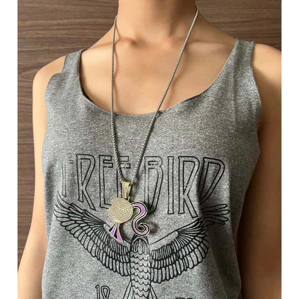 [[台灣現貨]]歐美街頭 少女 嘻哈風 復古風 鑲鑽項鍊 搖滾項鍊 龐克風項鍊 鈦鋼項鍊-細節圖2