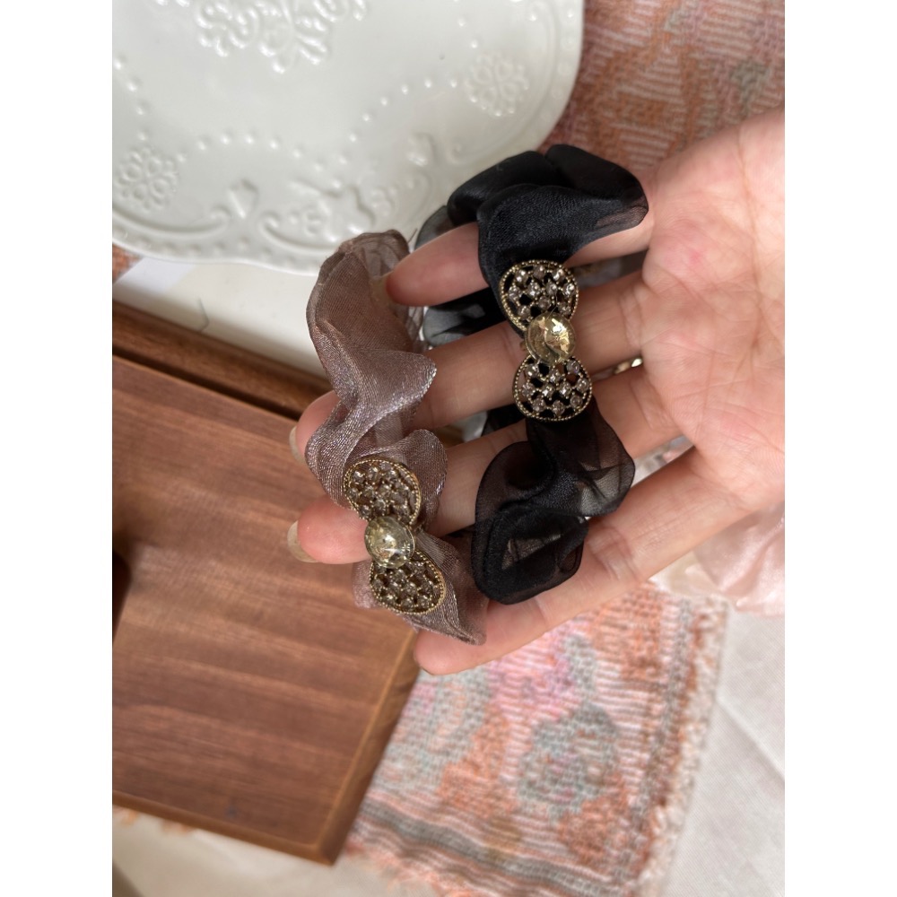 Shichu現貨-歐根紗蝴蝶結腸圈-細節圖5