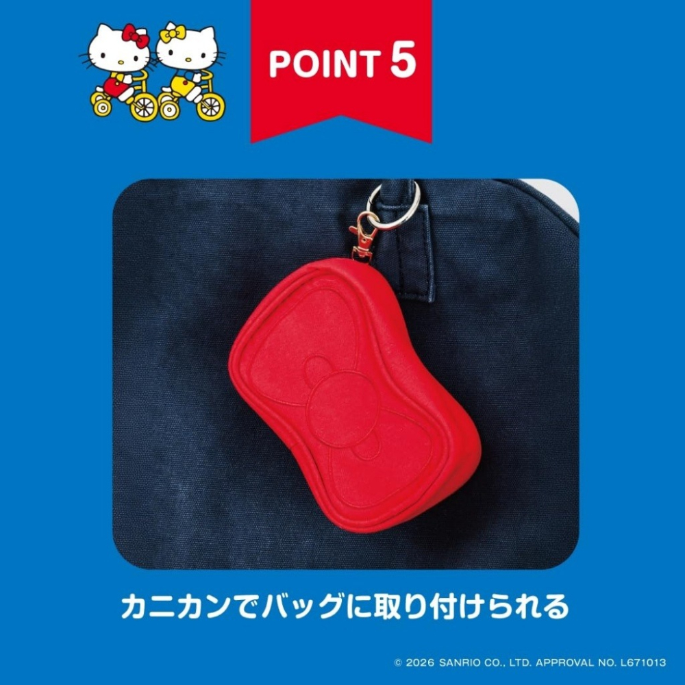 HELLO KITTY可愛單品：復古環保提袋＆緞帶造型收納包-細節圖8