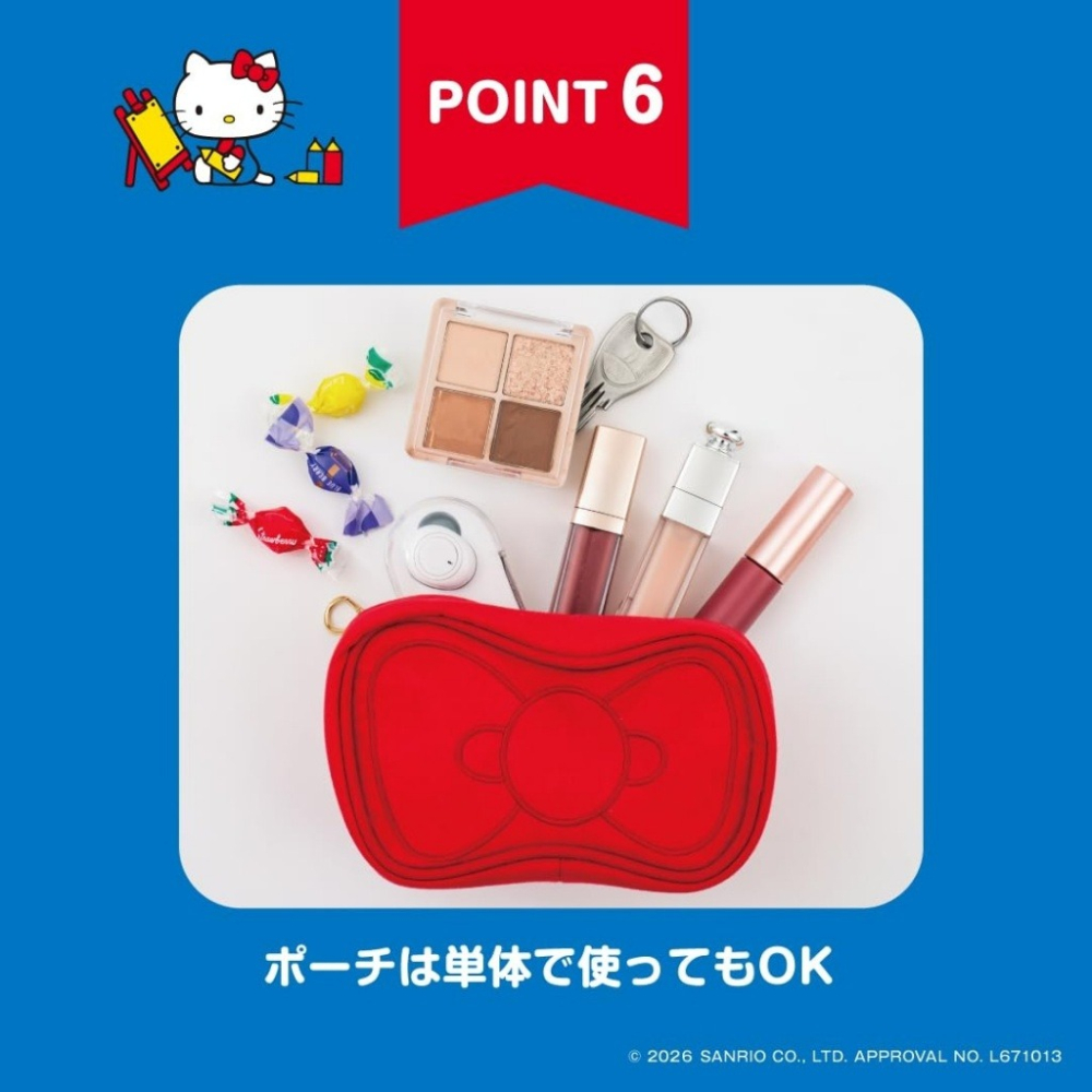 HELLO KITTY可愛單品：復古環保提袋＆緞帶造型收納包-細節圖9