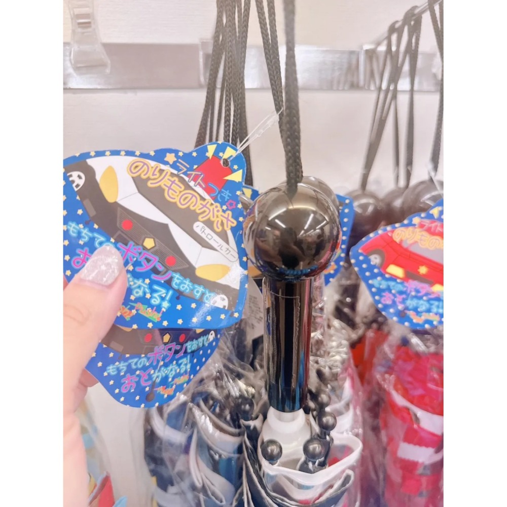 日本 警車立體造型兒童聲光雨傘47cm-細節圖2
