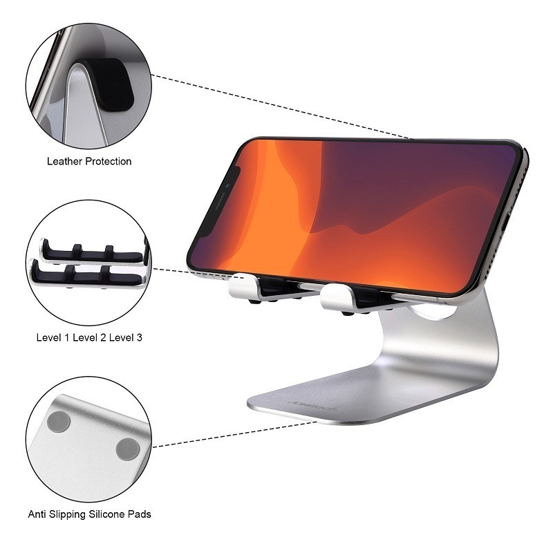 Jokitech 鋁合金桌上型可調角度手機架平板架適用於4-10吋手機/平板(JK-S1 7款任選)-細節圖2