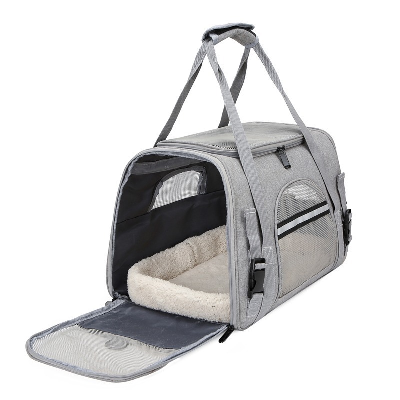 Heine 海恩 WIN-666透氣寵物包 寵物旅行包 貓狗包袋 貓咪包(可折疊收納/透氣/反光條設計)-細節圖6