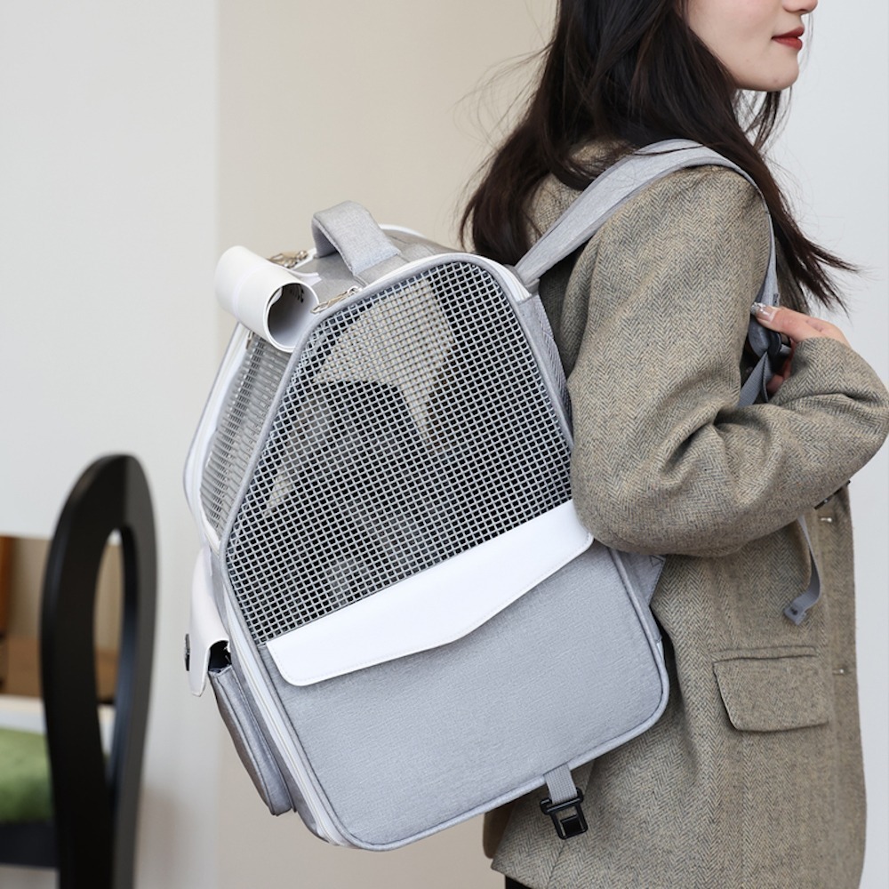 WIN-6024寵物外出包 寵物推車拉桿包 貓咪後背包 貓咪包(毛小孩外出/可折疊收納/拉桿/後背/手提)-細節圖5