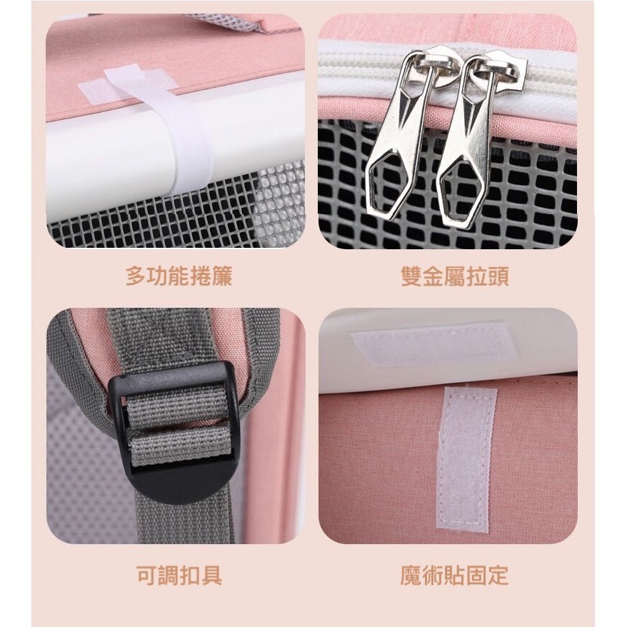 WIN-6024寵物外出包 寵物推車拉桿包 貓咪後背包 貓咪包(毛小孩外出/可折疊收納/拉桿/後背/手提)-細節圖10