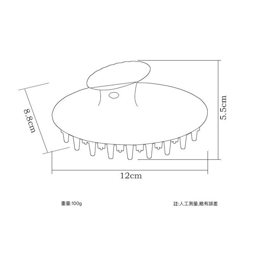 Heine海恩 環保矽膠髮刷髮梳 洗頭梳 頭皮清潔刷 寵物洗澡刷 寵物毛梳 毛小孩洗澡毛刷 WIN-BRH02-細節圖8