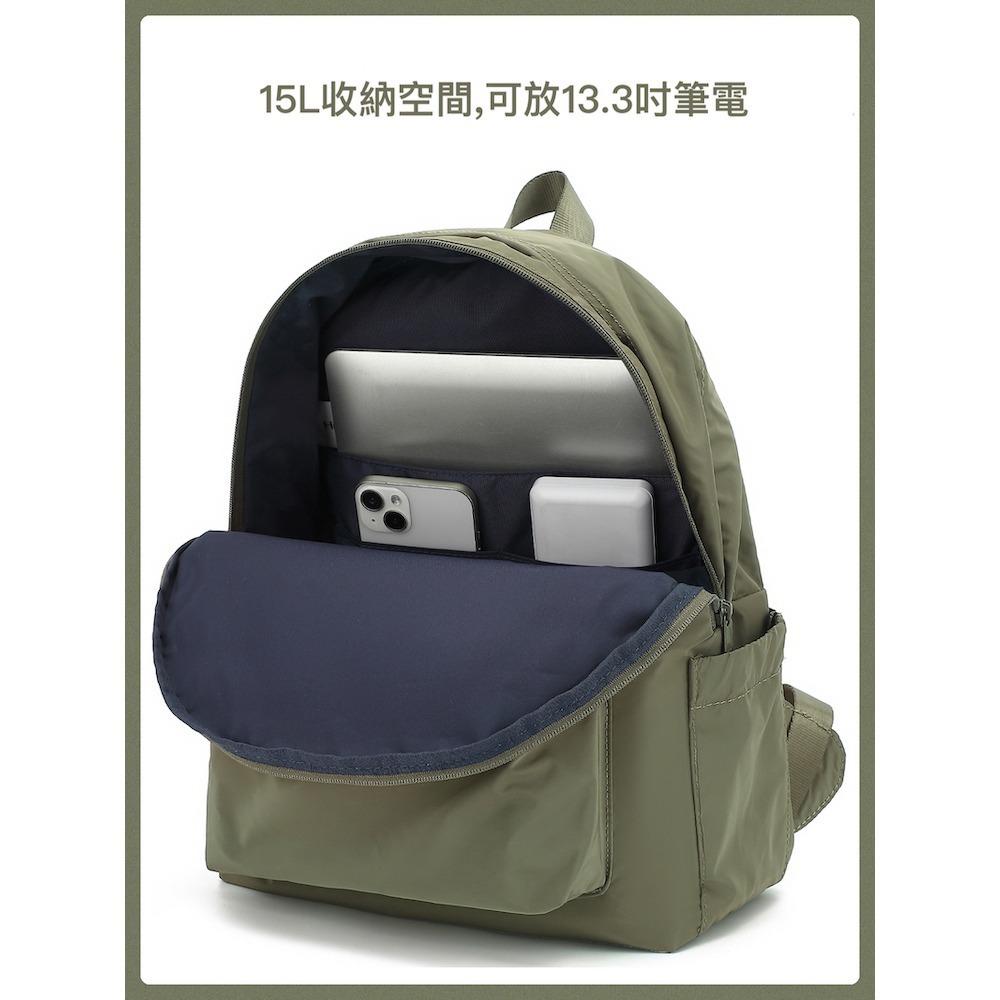 Heine 海恩WIN-265 帽簷極簡後背包 通勤後背包 休閒出遊雙肩背包-細節圖3