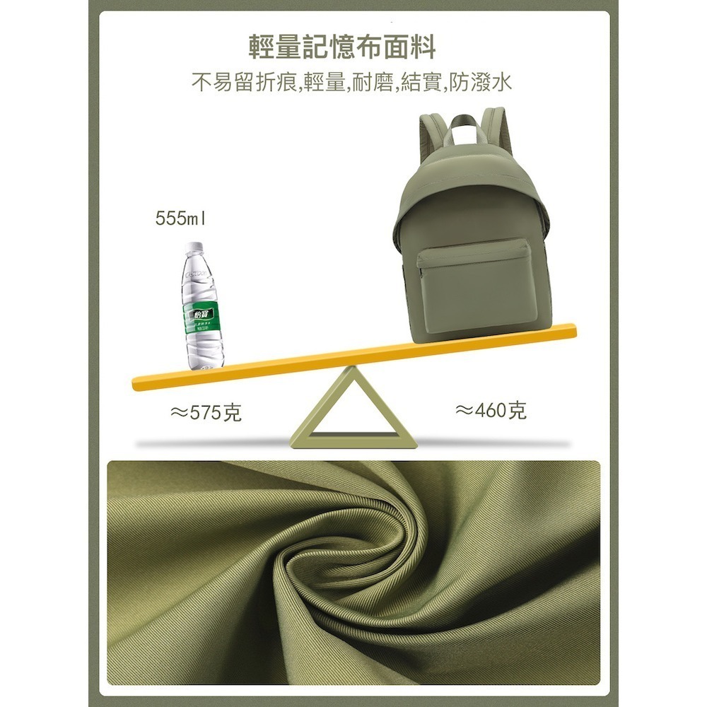 Heine 海恩WIN-265 帽簷極簡後背包 通勤後背包 休閒出遊雙肩背包-細節圖9