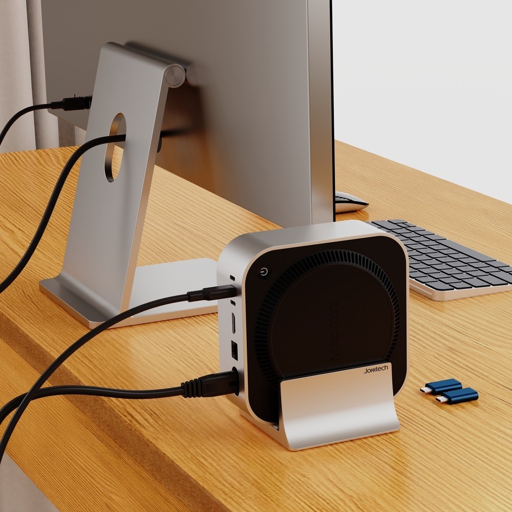 Jokitech 專為 Apple M4 Mac mini 電腦設計的迷你支架 時尚迷你支架 Ｍac mini支架-細節圖9