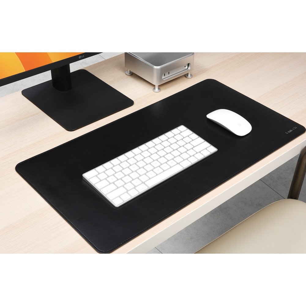 Jokitech 環保雙面皮革桌墊 大型滑鼠墊 防刮防水易於清潔 適用於辦公室和家庭餐桌墊 59x31cm-細節圖8