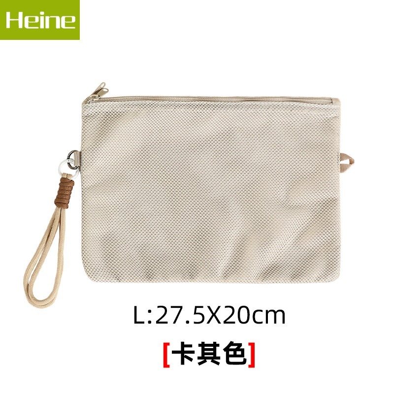 Heine 海恩 WIN-269 雙層拉鍊收納包 防潑水材質 附手挽繩 旅用收納袋 藍芽耳機收納包 3件套-細節圖4