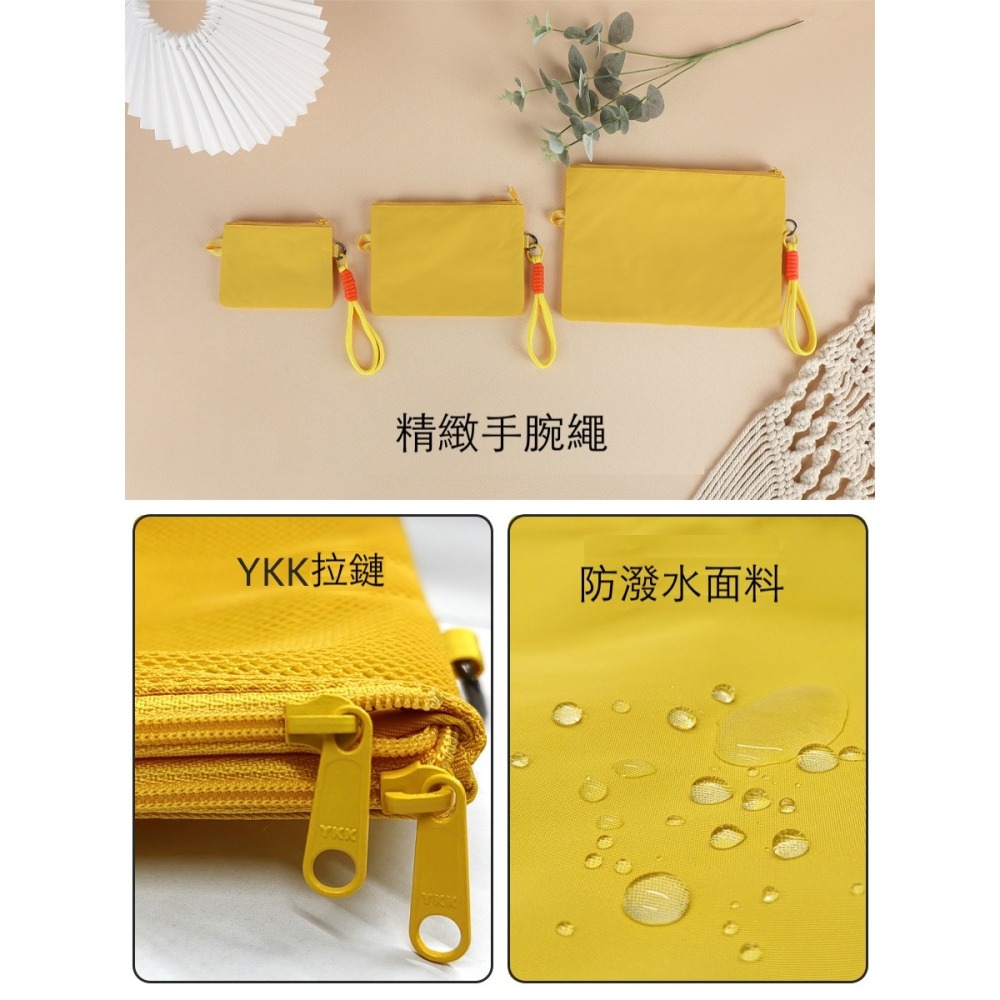 Heine 海恩 WIN-269 雙層拉鍊收納包 防潑水材質 附手挽繩 旅用收納袋 藍芽耳機收納包 3件套-細節圖8